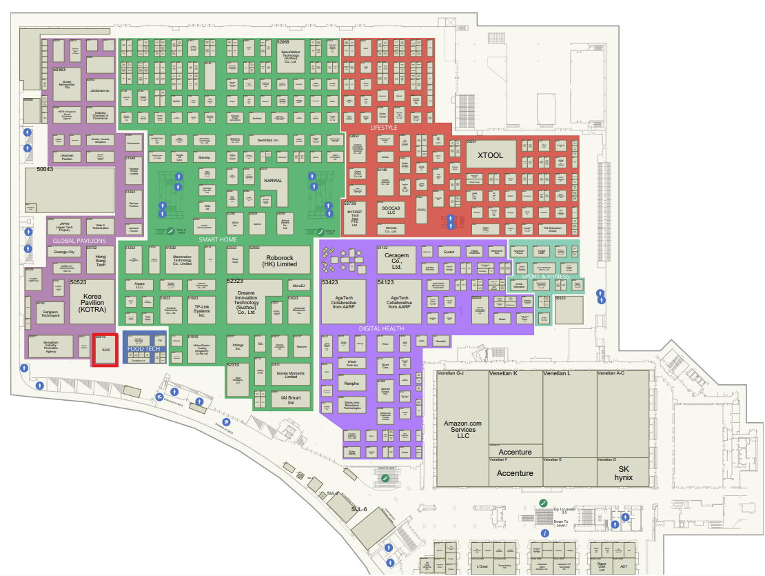 CES 2026 Booth Location - Venetian Hall #50816